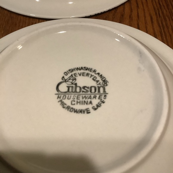 Four Gibson Blue Snowflake Bowls - Picture 5 of 5